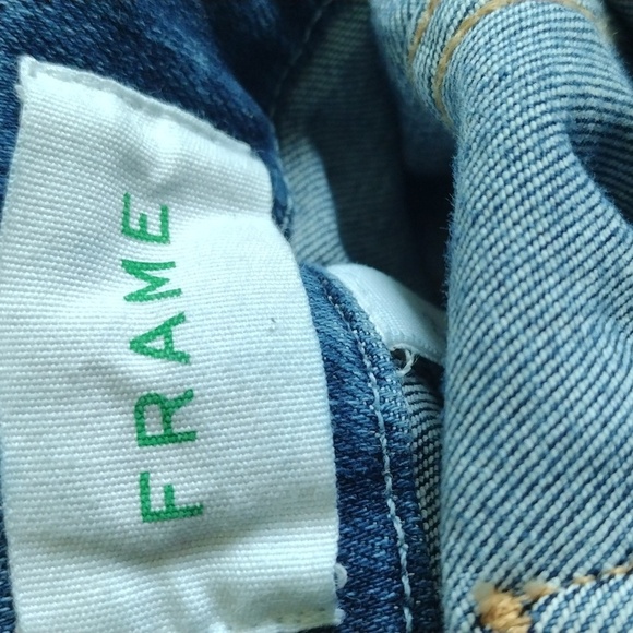 Frame Denim Blue Flare Wide Leg Jeans - Picture 2 of 6